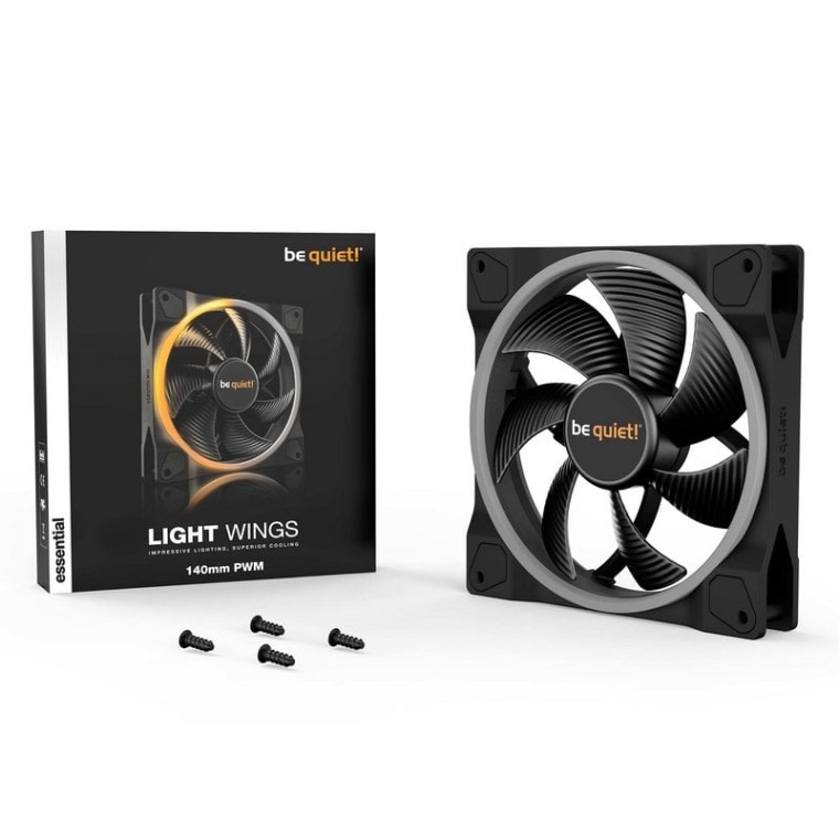 Be Quiet! Light Wings PWM Ventilador 140mm Negro