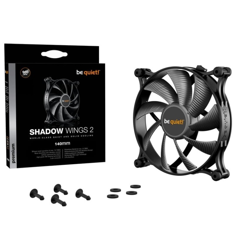 Be Quiet! Shadow Wings 2 Ventilador 140mm Negro