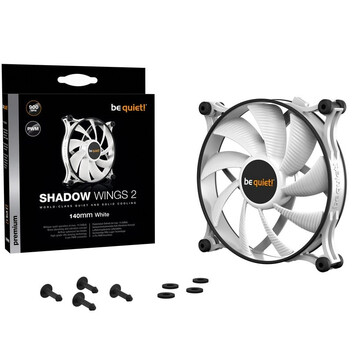 Be Quiet! Shadow Wings 2 PWM Ventilador 140mm Blanco