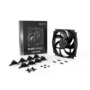 Be Quiet ! Silent Wings 4 PWM Ventilador 140mm Negro Be Quiet ! Silent Wings 4 PWM Ventilador 140mm Negro