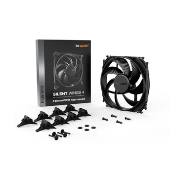 Be Quiet ! Silent Wings 4 PWM Highspeed Ventilador 140mm Negro Be Quiet ! Silent Wings 4 PWM Highspeed Ventilador 140mm Negro