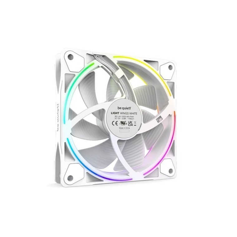 Be Quiet! Light Wings White PWM Pack de 3 Ventiladores 120mm Blancos