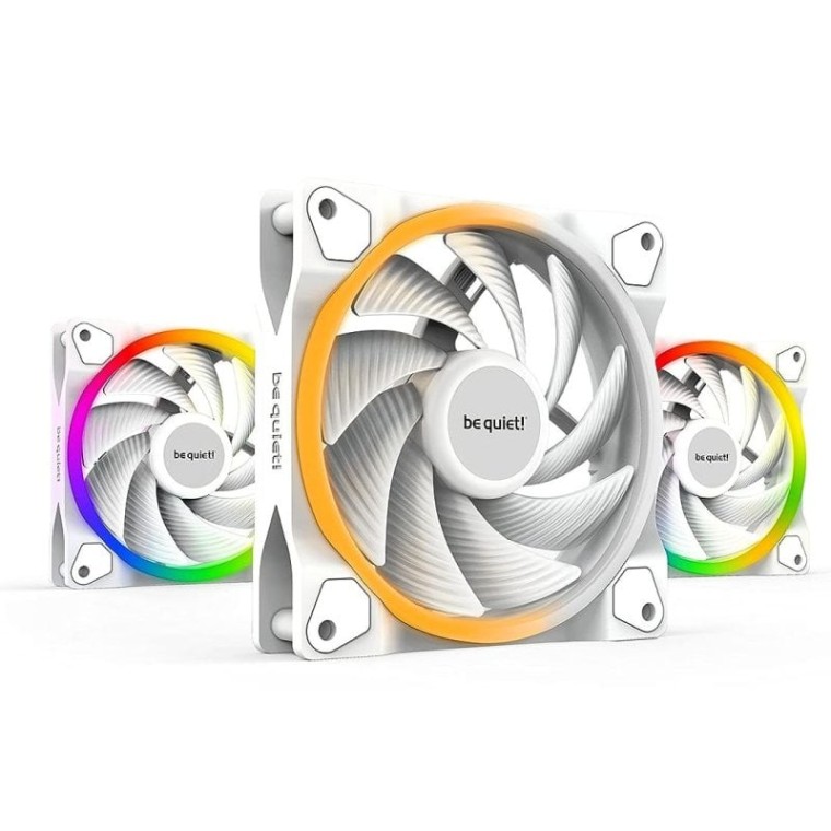 Be Quiet! Light Wings White PWM High Speed Pack de 3 Ventiladores 120mm Blancos