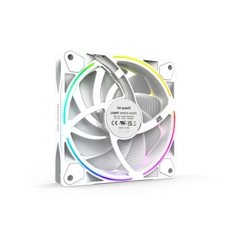 Be Quiet! Light Wings White PWM High Speed Pack de 3 Ventiladores 120mm Blancos