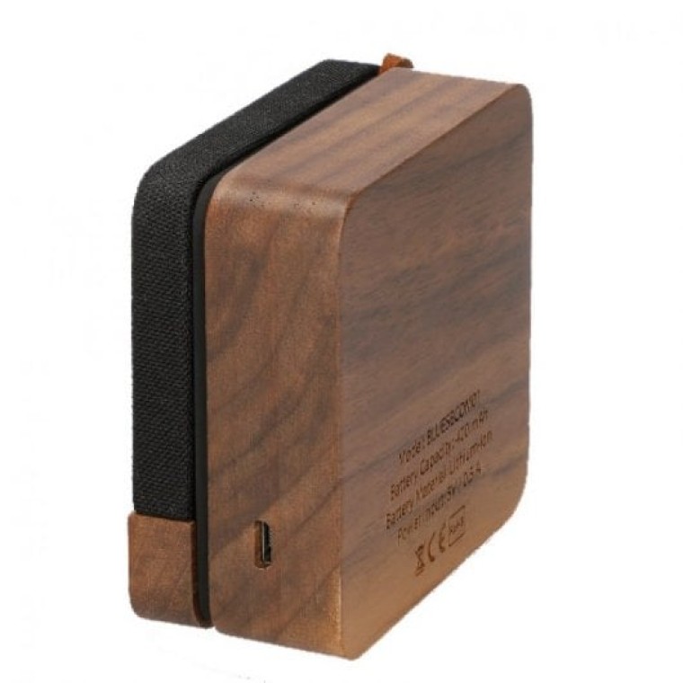 Ksix Eco Speak Altavoz Inalámbrico Portátil Madera