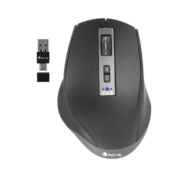NGS Blur-RB Ratón Wireless Láser Multidispositivo Negro NGS Blur-RB Ratón Wireless Láser Multidispositivo Negro
