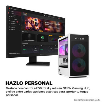 Ordenador Sobremesa PC Sobremesa HP OMEN 35L GT16-0051ns Intel Core i5-14400F 16GB 1TB SSD RTX 5060 Ordenador Sobremesa PC Sobremesa HP OMEN 35L GT16-0051ns Intel Core i5-14400F 16GB 1TB SSD RTX 5060