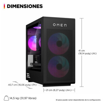 Ordenador Sobremesa PC Sobremesa OMEN 35L GT16-0101ns Intel Core i5-14400F 32GB 1TB SSD RTX 5060 Ti