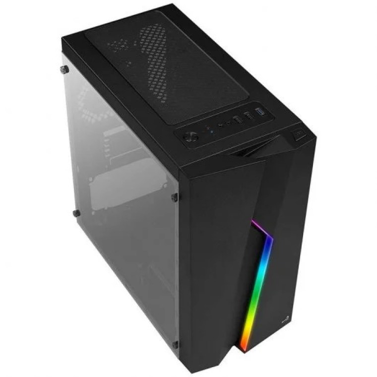 Aerocool Bolt Mini RGB USB 3.0 con Ventana Negro