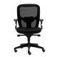 Euromof Boston Silla de Oficina Ergonómica con Soporte Lumbar Negra