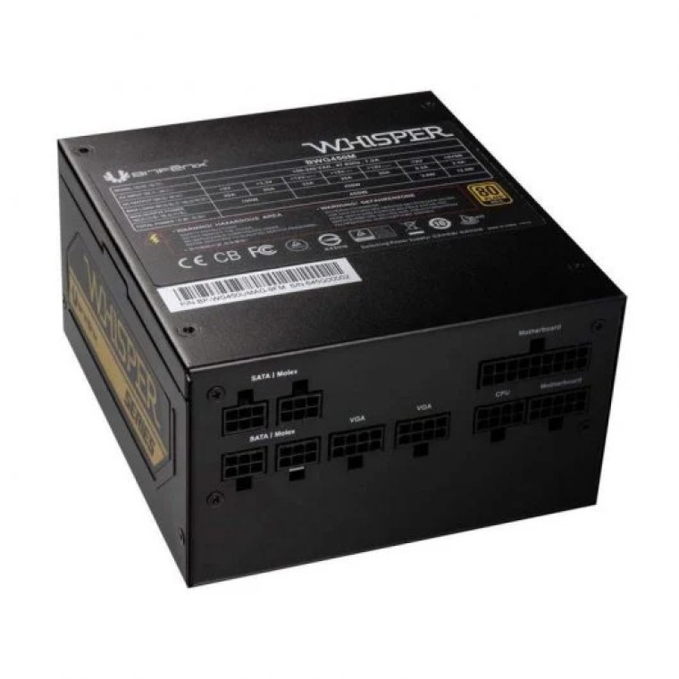 BitFenix Whisper M 450W 80 Plus Gold Modular Negra