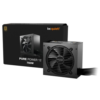 Fuente Alimentación be quiet! 750W 80PLUS Gold PURE POWER 12 ATX 3.1 Negro Ex