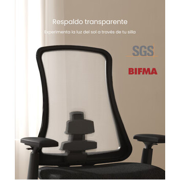 Silla ergonómica con estética y artesanía (Sheer BS13W-GRY)