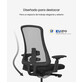 Silla ergonómica con estética y artesanía (Sheer BS13W-GRY)