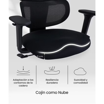Silla Ergonómica Colorida con Cojín Parecido a Una Nube (BS5 BS5LG)