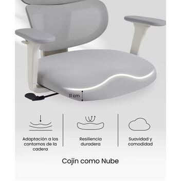 Silla Ergonómica Colorida con Cojín Parecido a Una Nube (BS5 BS5WG-PRO)