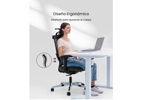 Silla Ergonómica con Respaldo Ajustable en Altura de 8 Niveles