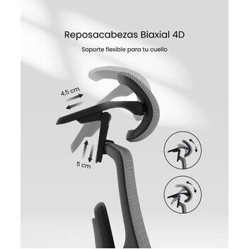 Silla de Oficina con Control sin Necesidad de Agacharse (BS7)
