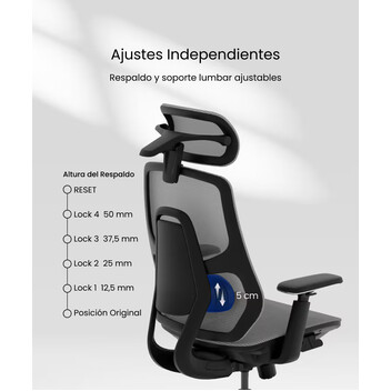 Silla de Oficina con Control sin Necesidad de Agacharse (BS7)
