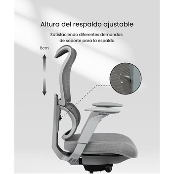 Silla Ergonómica con Respaldo Contorneado de Gran Tamaño (BS8 Pro)