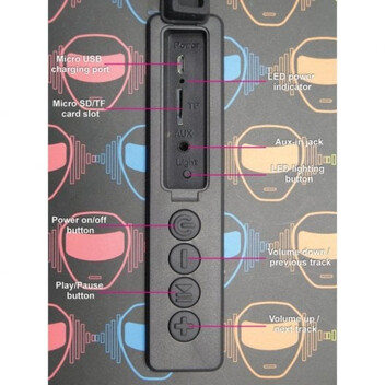 Lexibook iParty FlashBoom Altavoz Portátil Bluetooth con Luces Reflectantes Lexibook iParty FlashBoom Altavoz Portátil Bluetooth con Luces Reflectantes