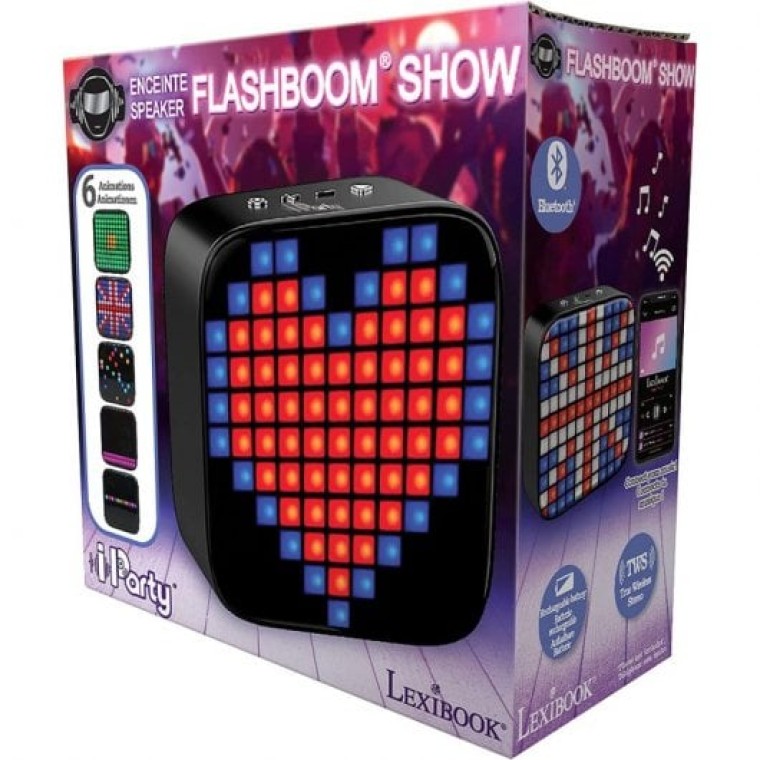 Lexibook Iparty Flashboom Show Altavoz Portátil Inalámbrico Negro