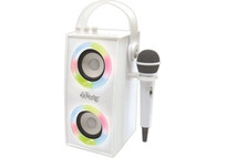 Lexibook iParty Altavoz Portátil Bluetooth con Micrófono y Efectos de Luz Blanco