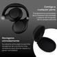 Ksix Odissey Auriculares Inalámbricos, ANC + ENC, Micrófono, Autonomía 30h, Llamadas, Estuche, Negro