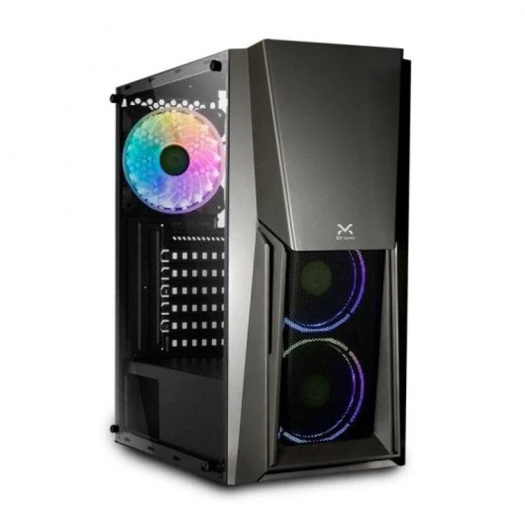 Droxio Burner RGB Cristal Templado USB 3.0 Negra