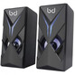 Biwond Speak Blue Altavoz Gaming LED Negro 3W Biwond Speak Blue Altavoz Gaming LED Negro 3W