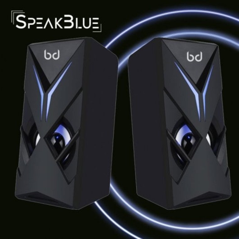 Biwond Speak Blue Altavoz Gaming LED Negro 3W