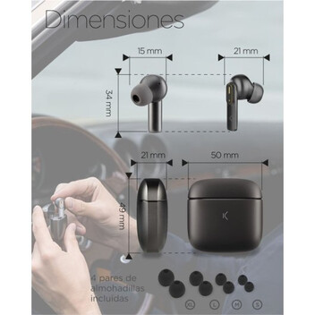 Ksix Spark Auriculares Inalámbricos Rosa Ksix Spark Auriculares Inalámbricos Rosa