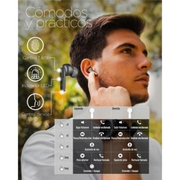 Ksix Spark Auriculares Inalámbricos Verde Militar Ksix Spark Auriculares Inalámbricos Verde Militar