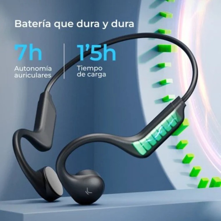 Ksix Astro Auriculares Inalámbricos Deportivos Negros