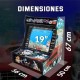 UnicView Bartop Maquina Recreativa de 19" 4:3 con 9800 Juegos Pandora Box DX 2 Plus Modelo Outrun