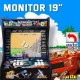 UnicView Bartop Maquina Recreativa de 19" 4:3 con 9800 Juegos Pandora Box DX 2 Plus Modelo Outrun