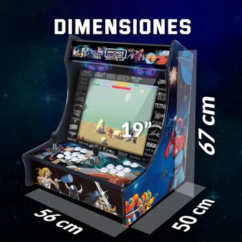 UnicView Bartop Maquina Recreativa de 19" 4:3 con 9800 Juegos Pandora Box DX 2 Plus Modelo Xain UnicView Bartop Maquina Recreativa de 19" 4:3 con 9800 Juegos Pandora Box DX 2 Plus Modelo Xain