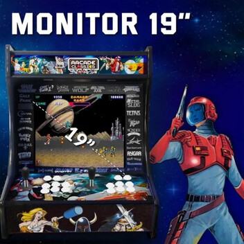UnicView Bartop Maquina Recreativa de 19" 4:3 con 9800 Juegos Pandora Box DX 2 Plus Modelo Xain UnicView Bartop Maquina Recreativa de 19" 4:3 con 9800 Juegos Pandora Box DX 2 Plus Modelo Xain