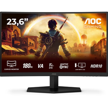 Monitor AOC C24G42E 23.6" Fast VA FullHD 180Hz HDR10 Altavoces Adaptive Sync Curvo