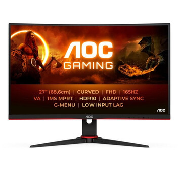 Monitor AOC C27G2E/BK 27" Curvo FullHD 165Hz VA 1ms Altavoces HDMI DP 1500R Gaming Monitor AOC C27G2E/BK 27" Curvo FullHD 165Hz VA 1ms Altavoces HDMI DP 1500R Gaming