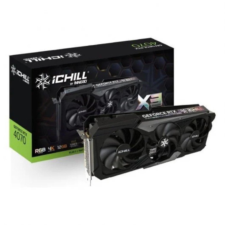 Inno3D iCHILL X3 GeForce RTX 4070 12GB GDDR6 DLSS 3