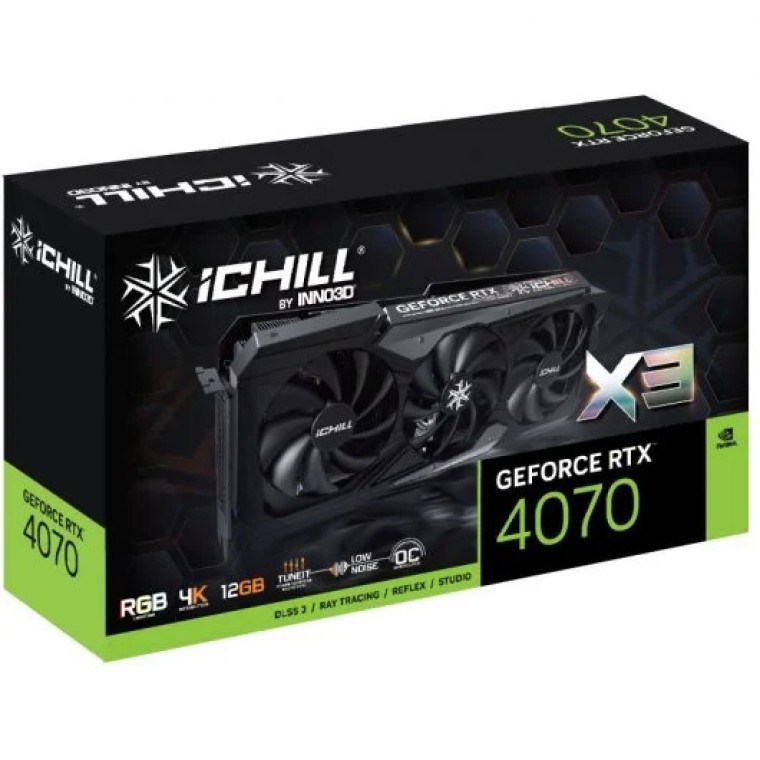 Inno3D iCHILL X3 GeForce RTX 4070 12GB GDDR6 DLSS 3