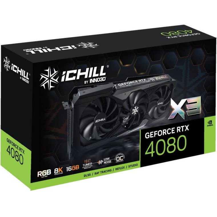 Inno3D GeForce RTX 4080 ICHILL X3 16GB GDDR6X DLSS3