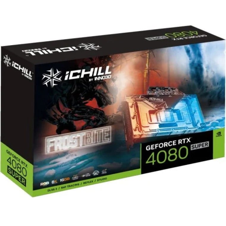 Inno3D GeForce RTX 4080 SUPER ICHILL FROSTBITE 16GB GDDR6X DLSS3