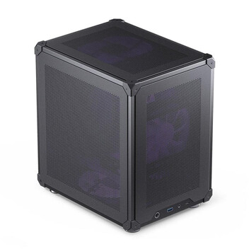 Torre PC Caja PC Jonsbo C6 Black ITX Micro ATX Acero Compacta Gaming USB-C 3.2 Sin Fuente