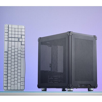 Torre PC Caja PC Jonsbo C6 Black ITX Micro ATX Acero Compacta Gaming USB-C 3.2 Sin Fuente