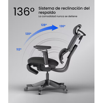 Silla Ergonómica Ajustable con Cojín de Látex (C7MB-F2)