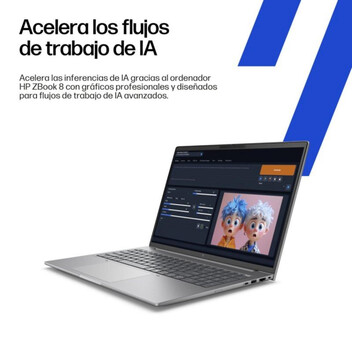 Portátil HP ZBook 8 G1i 14" Intel Core Ultra 7 265H 64GB 1TB SSD NVIDIA RTX 500 Ada Plata Meteoro Portátil HP ZBook 8 G1i 14" Intel Core Ultra 7 265H 64GB 1TB SSD NVIDIA RTX 500 Ada Plata Meteoro