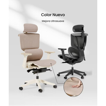 Silla Ergonómica en Color Albaricoque con Certificación BIFMA (C7)