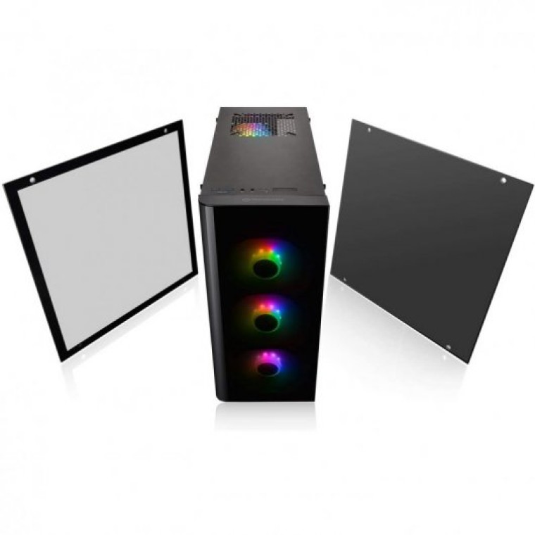 Thermaltake View 21 TG RGB Plus Cristal Templado USB 3.0 Negro